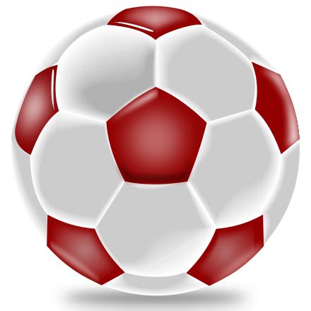 Red Soccer Ball Clip Art Image - ClipSafari