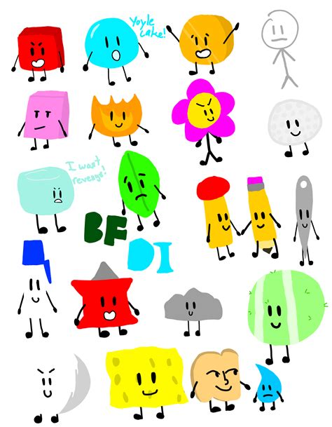 All BFDI Characters SpudBae - Illustrations ART street