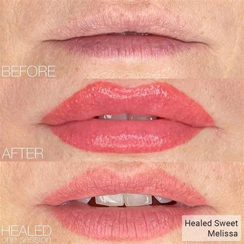 Perma Blend Lips Healed - How Top Pigment Shades Heal