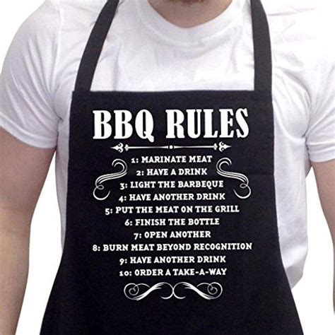 Bang Tidy Clothing Funny BBQ Apron Novelty Aprons Cooking Gifts for Men 100% Cotton 2 Pockets ...