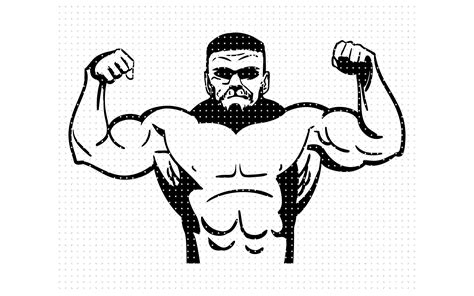 big guy, strong man svg, dxf, vector, eps, clipart, cricut, download By CrafterOks | TheHungryJPEG