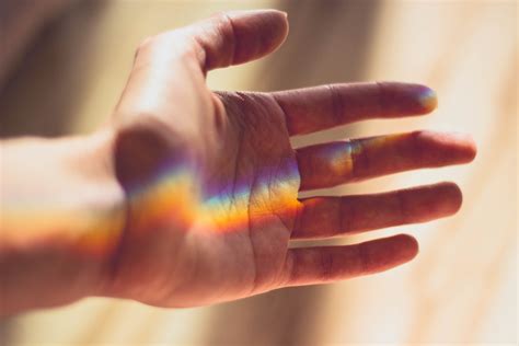Free Images : hand, refraction, finger, palm, color, arm, nail, close up, rainbow, eye, skin ...
