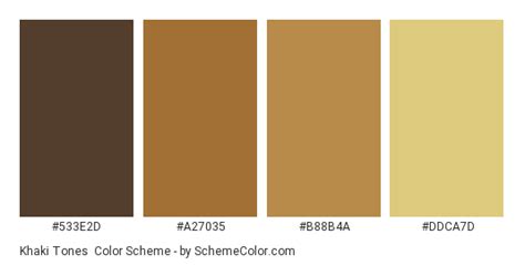 Khaki Tones Color Scheme » Brown » SchemeColor.com