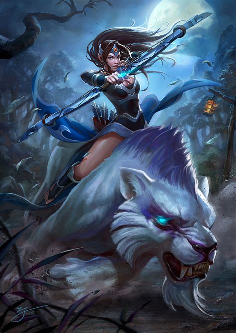 Video Game Art: DOTA 2 - Mirana - 2D Digital, Fantasy, VideogamesCoolvibe – Digital Art