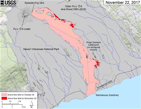 New USGS Maps, Photos Chart Lava Flow Changes