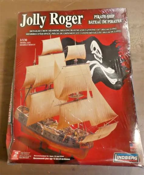 LINDBERG JOLLY ROGER Model Pirate Ship Galleon 1/130 Scale Skill Level 2 70874 $32.99 - PicClick
