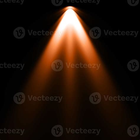 Orange spotlight, lighting with black background 16936434 Stock Photo ...