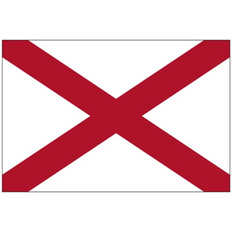 Alabama Flag on a Stick