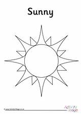 Sunny Coloring sketch template