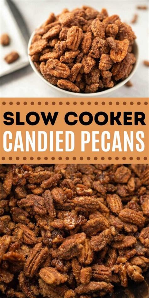 Slow Cooker Candied Pecans - Easy Crock Pot Candied Nuts