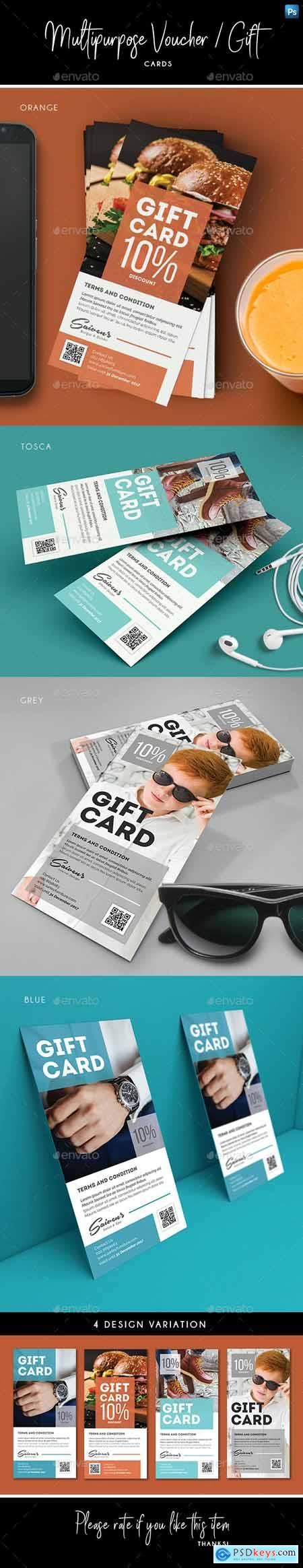 Graphicriver Multipurpose Voucher - Gift Card 27924838