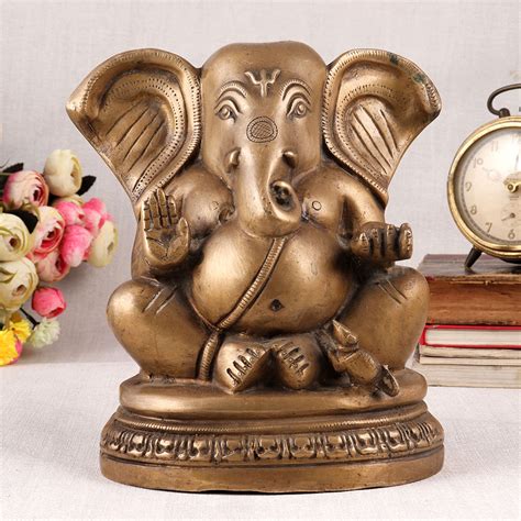 Handcrafted Lord Ganesha Statue for Worship