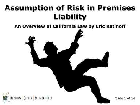 Assumption Of Risk In Premises Liability