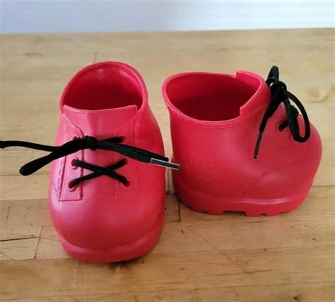 VINTAGE CABBAGE PATCH Kids Red Boots CPK Logo Shoes Thick Soles $20.00 - PicClick