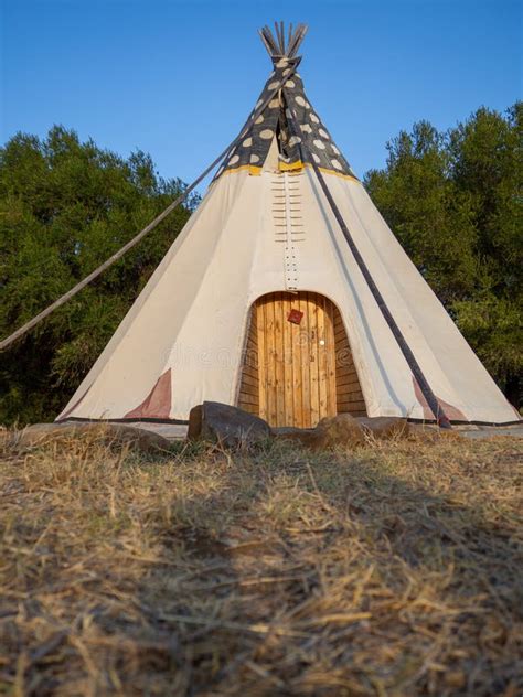 Wigwam in a Camp in a Field Stock Image - Image of forest, outdoors: 200261901