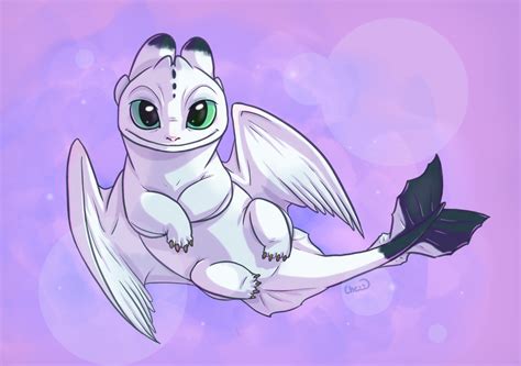 One of Toothless and Light Fury’s babies, done on... - Chezzepticon Art