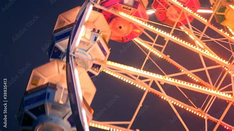 Ferris Wheel Carnival Ride at Night Stock Video | Adobe Stock