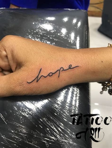 hope tattoo hope tattoo design small tattoo on hand hope tattoo on hand by anuag chouhan @tattoo ...