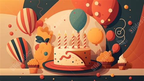 Happy Birthday Cake Powerpoint Background For Free Download - Slidesdocs
