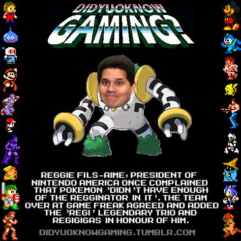 Reggie Fils-aime: Did you know gaming? : pokemon