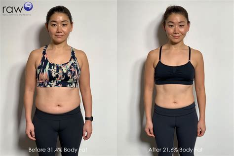 3 Months Fat Loss Transformations - Raw Personal Training Hong Kong