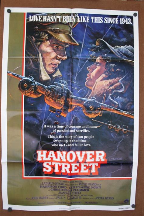 HANOVER STREET, Original Harrison Ford Poster - Original Vintage Movie ...