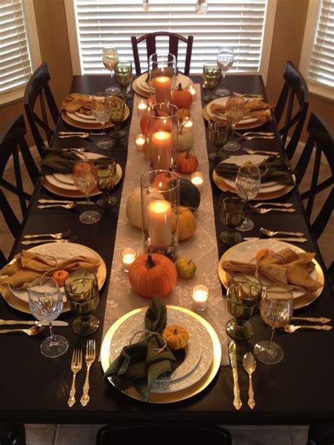 My own Thanksgiving table this year, using Pinterest as my inspirat ...