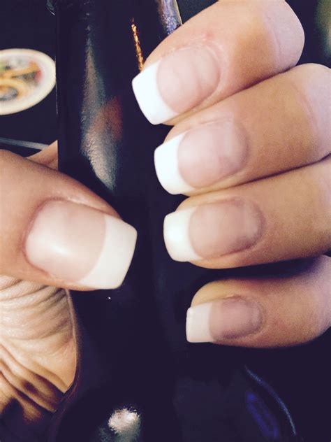 Matte white tip French manicure gel nails | Gel french manicure, French manicure gel nails, Gel ...
