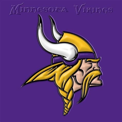 Vikings Norseman (modern logo) raised | Minnesota vikings football, Vikings football, Vikings