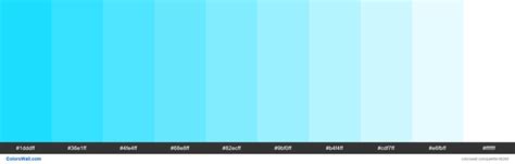 Tints XKCD Color neon blue #04d9ff hex | Blue palette, Blue hex code, Neon blue