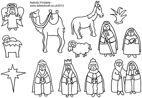 Free Printable Nativity Story Coloring Pages | Free Printable