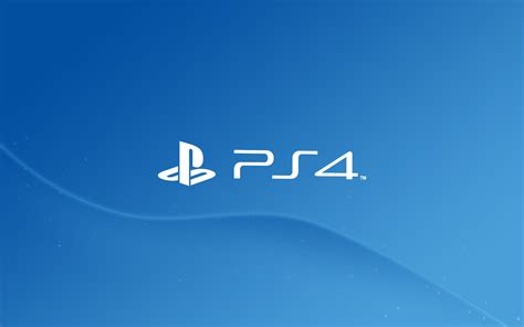 Playstation, PS4, Logo, Blue Background wallpaper | brands and logos ...