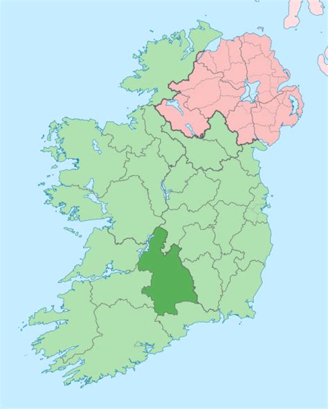 Image: Island of Ireland location map Tipperary