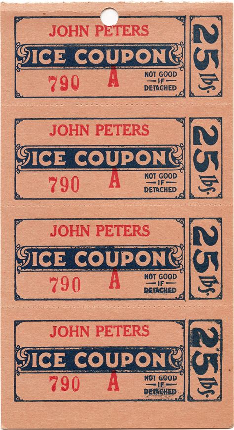 Vintage Ice Coupons - The Old Design Shop