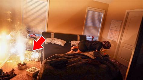 Firework WakeUp Prank On My Girlfriend! - YouTube