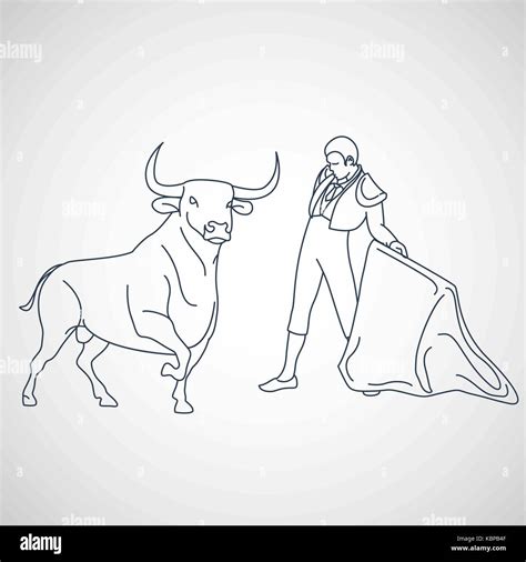 Bull fighting vector icon illustration Stock Vector Image & Art - Alamy