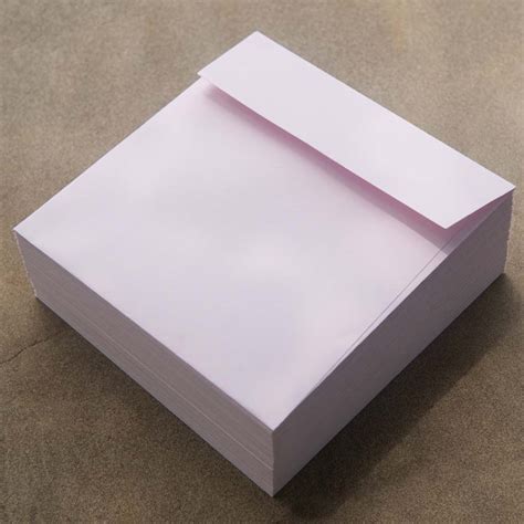 Square Envelopes- Pastel pink - Famous Letterpress