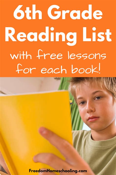 6th Grade Reading List - Freedom Homeschooling | 6th grade reading, Homeschool reading ...