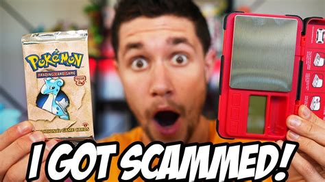 I GOT SCAMMED - OPENING A WEIGHTED 1ST EDITION POKEMON FOSSIL VINTAGE BOOSTER PACK - YouTube