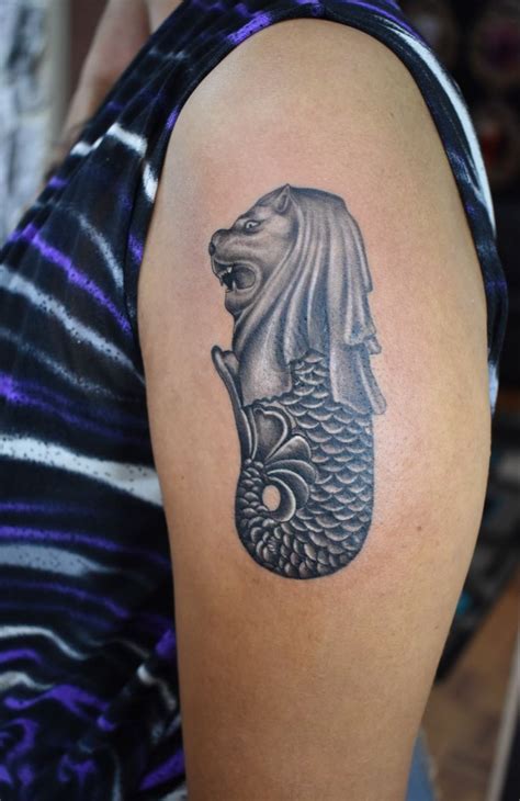 Merlion statue tattoo | Tattoos, Statue tattoo, Tattoo studio