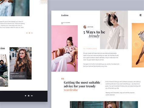 Fashion Blog by Daniel Timofte on Dribbble