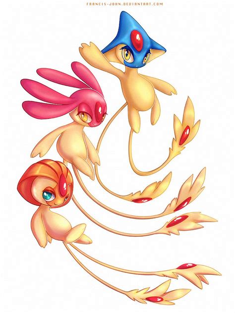 Shiny Uxie Mesprit and Azelf by francis-john on DeviantArt | Pokemon, Pokemon eeveelutions ...