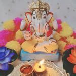 Buy House of Festivals Ganpati Clay Murti/Ganesha Idol - Eco-Friendly ...