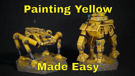 Battletech: Painting Yellow Made Easy | Battletech Magistracy of Canopus - YouTube