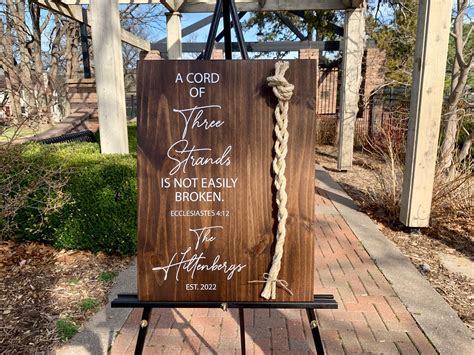 A Cord of Three Strands Wedding Sign Sisal Rope Cords Unity - Etsy