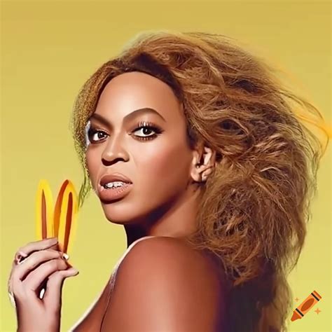 Beyoncé enjoying a meal at mcdonald's