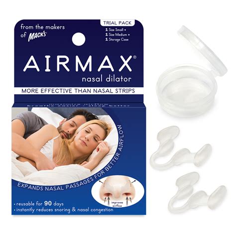 AIRMAX® Nasal Dilator for Better Sleep – Two Size Trial Pack – (Small ...