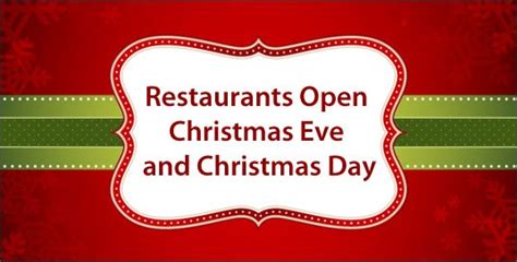 Restaurants Open Christmas Day 2020 | Christmas Party