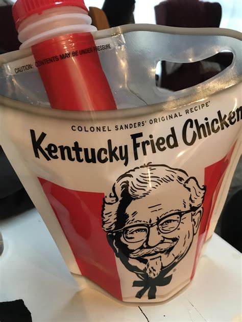 KFC bucket drink you can get comes in a bag : r/mildlyinteresting