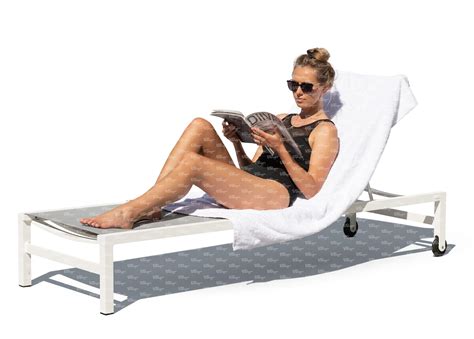 woman lying on the beach chair and reading - VIShopper